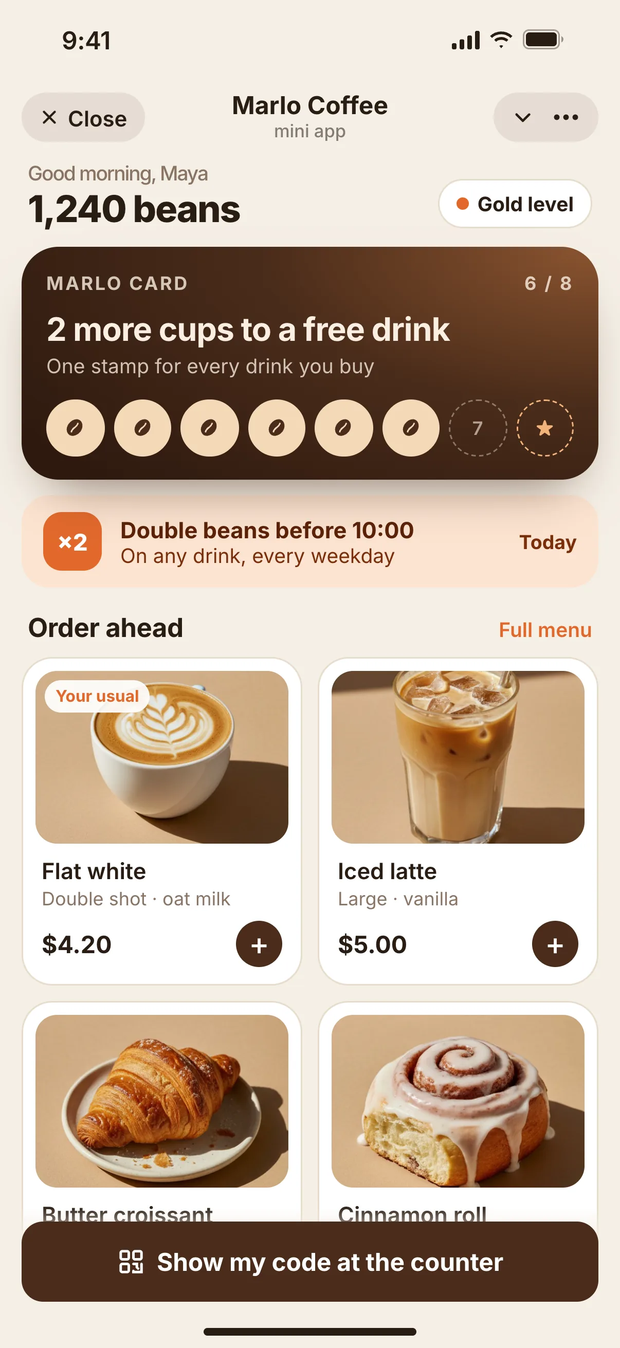 Example: three mini apps that open inside Telegram. The one in the centre is a client product, the other two are interface concepts